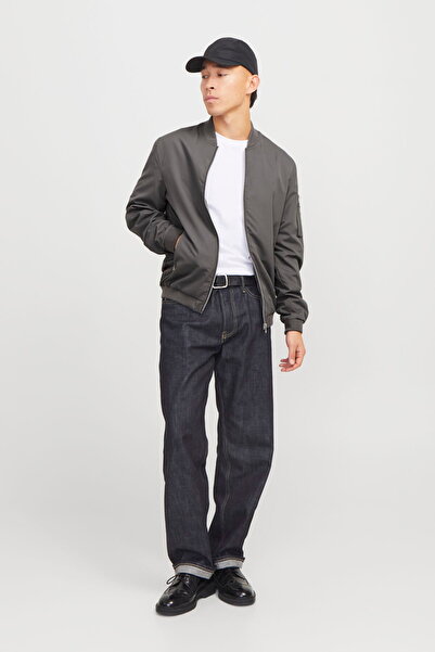 Jack & Jones Palton pentru bărbați cu guler de colegiu 63412165203 Afumat