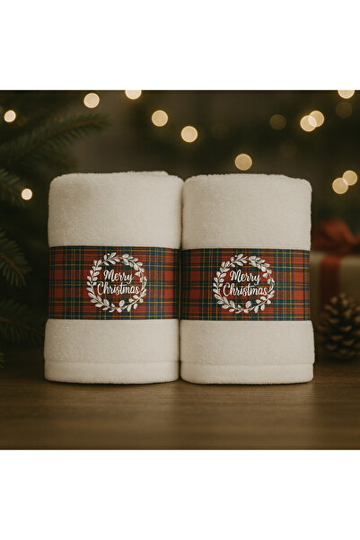 Lucy and Home Весела Коледа 2-компонентен комплект кърпи с цифров печат за Но...