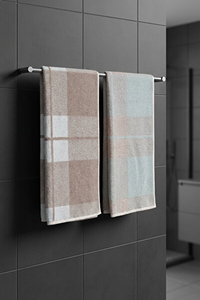 Class 100% Combed Cotton 50x100 Yarn Dyed Set of 2 Plaid V1