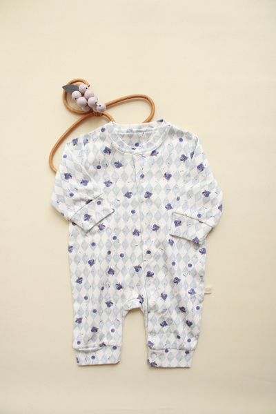 Oh La La Koala For Little Ones Blueberry Woodie Series Jumpsuit