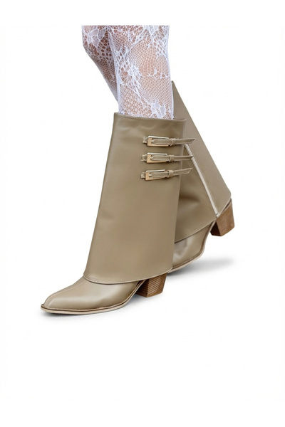 LOVE SHINE Romeduo Büyük Numara Kadın Tak-Çıkar Çizme & Bot – Özel Koleksiyon