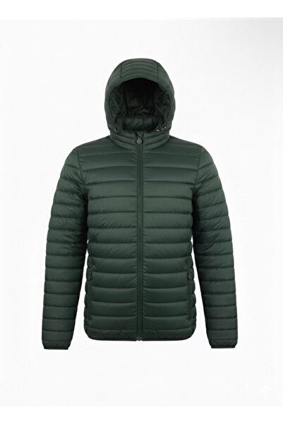 Plus Scorpion Men's green quilted jacket, urban outdoor style, light and warm