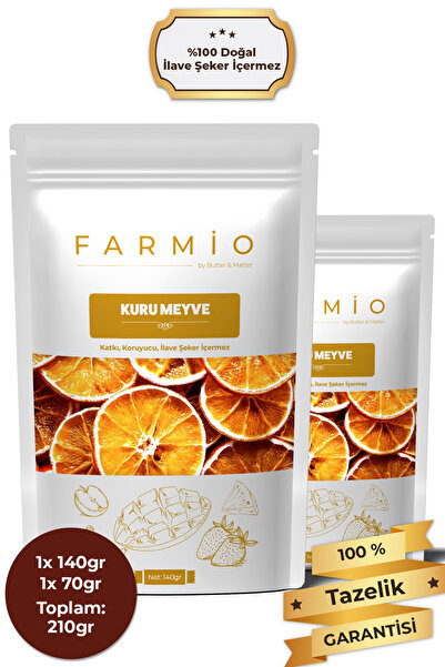 FARMİO Sugar-Free Dried Orange – 210Gr – Natural and Without Additives