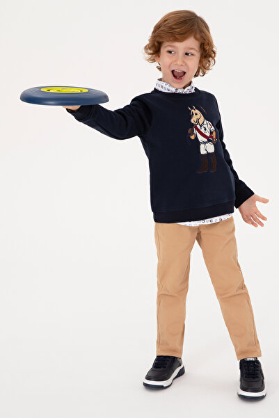 U.S. Polo Assn. سويت شيرت للأولاد باللون الأزرق الداكن 50316472-VR033