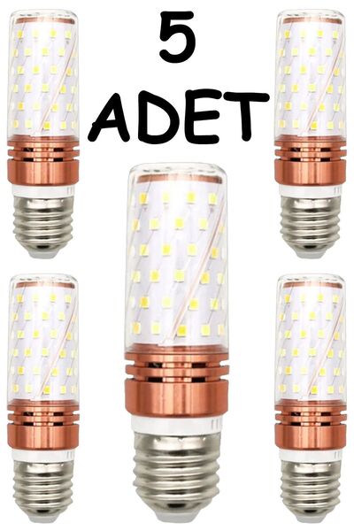 MŞ Aydınlatma 5 ADET E27 DUYLU 3 FONKSİYONLU MISIR LED AMPUL