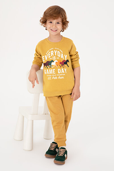 U.S. Polo Assn. Erkek Çocuk Hardal Eşofman Altı 50314026-VR151