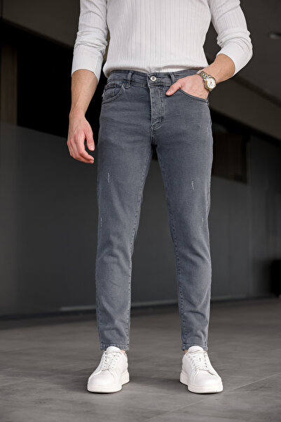 Ser Joven Ανδρικό παντελόνι Smoked εφαρμοστό Laser ελαστικό ύφασμα Jean