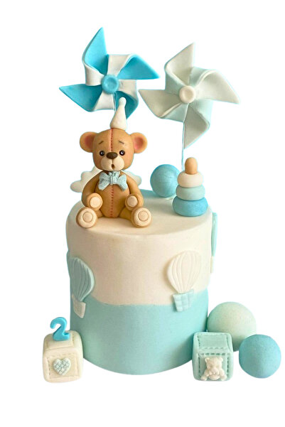 FigurinArt Set Figurine pentru tort pastă de zahăr - Ursuleț - handmade