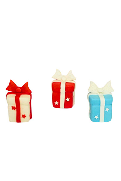 FigurinArt Set Figurine pentru tort - 3 cadouri de Crăciun