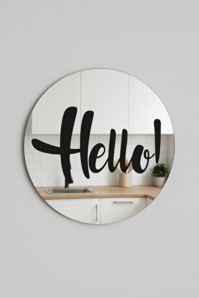 LudenHome Modern Tasarım Yazılı Aynalı Pleksi Duvar Dekoru – 25 cm – Parlak A...