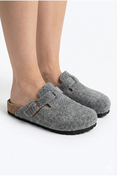 StWenn Γυναικεία σόλα από φελλό Felted Comfort Μοντέλο Winter Closed Front Felt Model Sabo Καθημερινές άνετες παντόφλες εσωτερικού χώρου