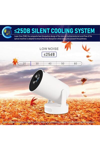 Mi VAZA Hi-Fi Speaker LCD Projector - 1280x720, Supports 1080P/4K, 170 ANSI lm, Android 11