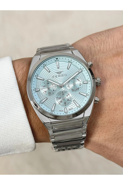 FERRO Gümüş Çelik Kordon Erkek Kol Saati FM11451A-A15