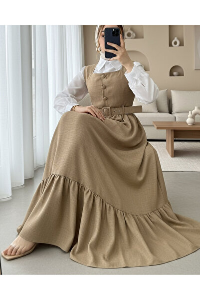 HİJABAYA Cămașă cu nasturi cu bile Gilet pentru costum dublu