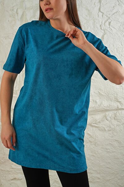 CrazyShopping Tunica pentru femei cu model batik supradimensionat - tricou