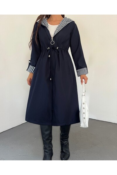 HİJABAYA Καμπαρντίνα με καπιτονέ με κουκούλα, κουμπωμένη στη μέση