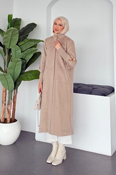 Şulemoda Giyim Bergama kaşe coat beige