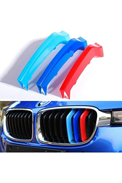 Cartex BMW F30 3 Serisi Uyumlu M Stil 8 Tırnak Ön Panjur Şeridi 2013-2018(M Panjur içindir, orjinale uymaz)