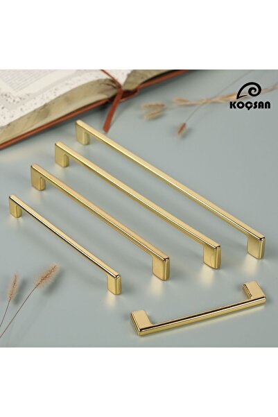 KOÇSAN Mâner delicat din aur de 224 mm Mâner de lux pentru mobilier de bucătărie de țară