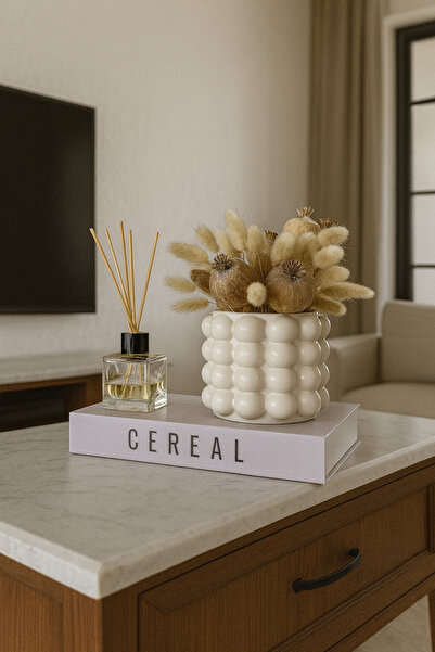 Zigzag Home Vasă decorativă cu bule Vasă cu bule Figurină cu lingură Vasă în stil boem