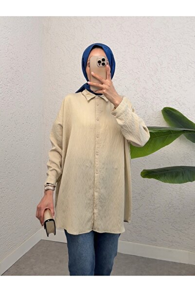 HİJABAYA Сорочка з ґудзиками по всій довжині та візерунком