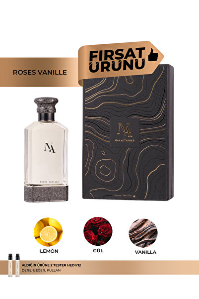 Maa Althahab Roses Vanille EDP 80ML Unisex Safran ve Ambergris Parfüm