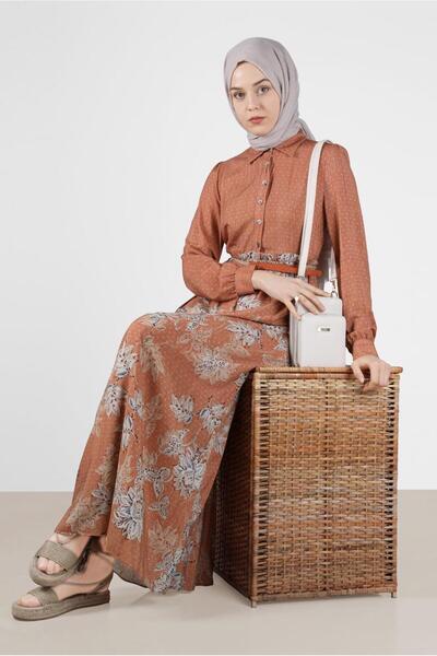 Alvina Flowery Zipper Dress 41549