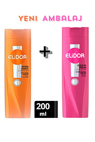 Elidor Avokado & üzüm Çekirdeği Yağlı Güçlendirici ve Parlaklık Kazandırıcı Şampuan 200 ml