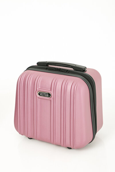 OKMORE حقيبة مكياج Las Vegas Polo Club Abs باللون الوردي الفاتح