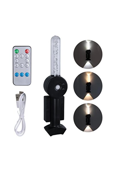 Powermaster Ledx YD-24060 Mıktanıslı Rgb Renkli Usb Şarjlı 800 mAh 3 Kademeli Işıklı Sensörlü Duvar Aplik