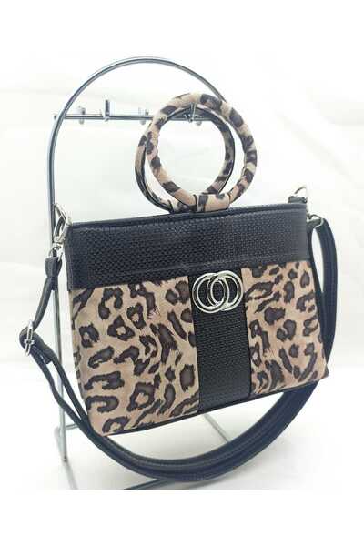 MAC&MOS Women's Leopard Hand and Shoulder Bag