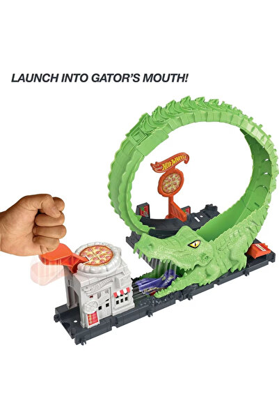 mattel Set de joaca Hot Wheels, Gator Loop Attack