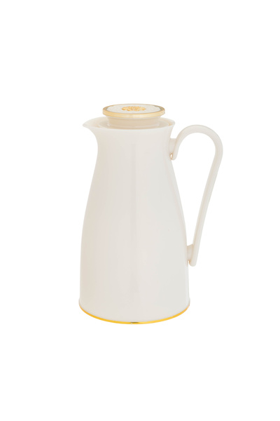 Alaska Alaska Thermos, White with Gold, 1 Liter