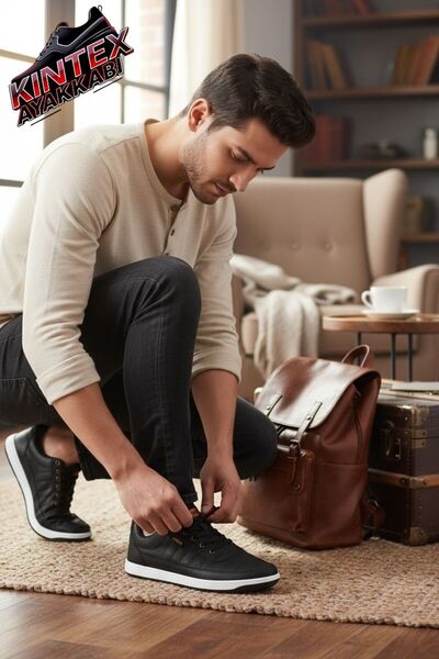 Leathermens Unisex Λευκά καθημερινά άνετα αθλητικά παπούτσια Sneaker Λευκό