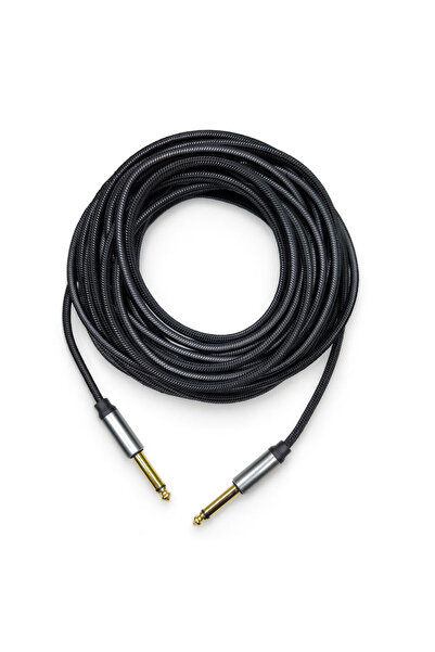 Leonpro كابل توصيل متوسط الحجم لمكبر صوت الجيتار مقاس 6.3 مم، كابل جاك أحادي ...