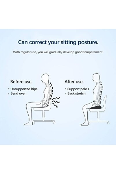 Generic DENX Gel U Shaped Seat Cushion, Memory Foam With Cooling Gel Layer, Breathable Cover, DX2511