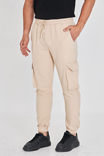 masso moda Παντελόνι με διπλό ύφασμα πλαϊνή τσέπη ελαστικά πόδια