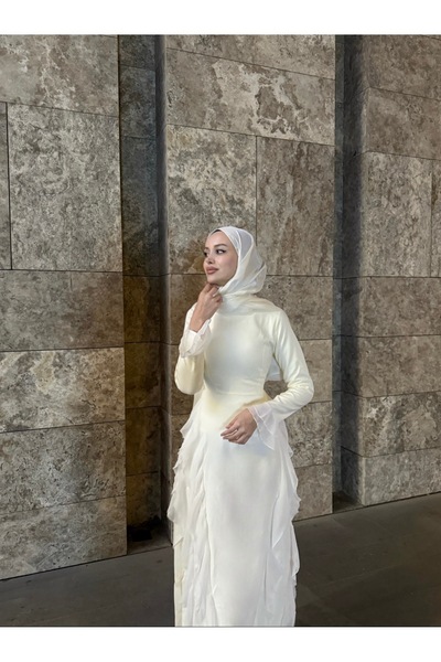 Marselline Φόρεμα Εκρού Μασαλ