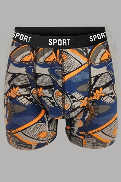 DeeAn Patterned Plain Mixed Men's 9-Pack Cotton Boxers