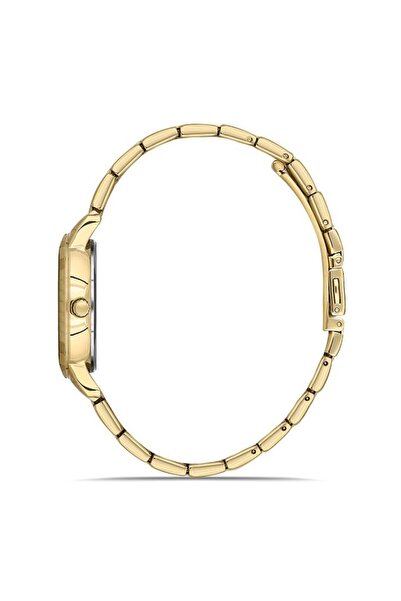 Dice Kayek Dk.1.Ag1371.Ga4-06 Stone Design 3 Atm Water Resistant Steel Strap Gold Color Women's Wristwatch