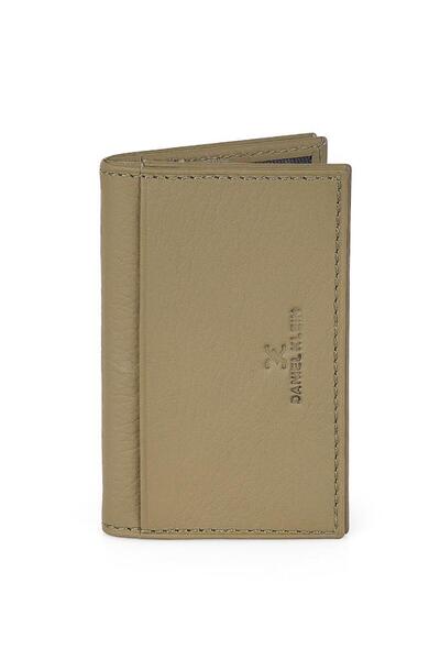 Daniel Klein DKL1169-4 Виготовлений з натуральної шкіри зелений чоловічий гаманець і картка