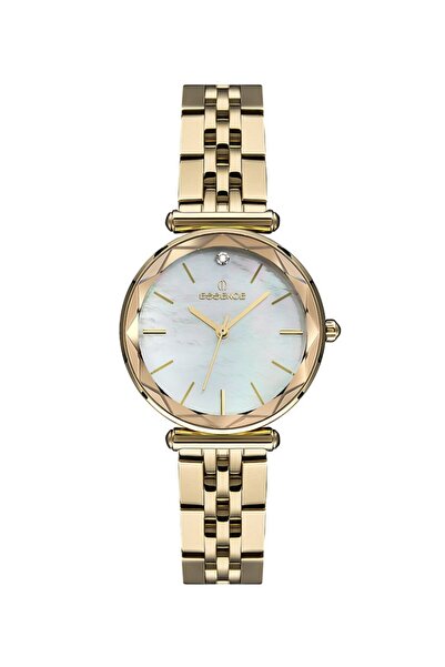 Essence ساعة يد نسائية ES6693FE.120 بقرص فولاذي وسوار فولاذي بلون ذهبي