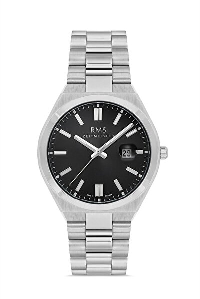 Grand Romanson Rms Zeitmeister Rms.1.Ag1544.02 Crystal Glass Steel Band Steel Case 5 Atm Water Resistant Metallic R