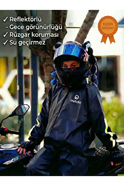 OUTDO Motorcu Yağmurluk %100 su geçirmez Alt Üst Takım