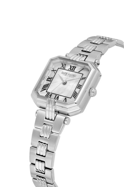 Dice Kayek Dk.1.Ag1412.01 Pearlescent Square Dial Steel Band Steel Case 3 Atm Water Resistant Metallic R