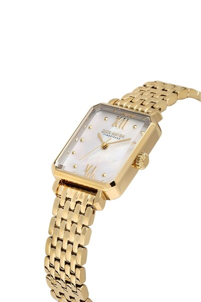 Dice Kayek Dk.1.Ag1416.04 Rectangular Case 3 Atm Water Resistant Gold Color Women's Wristwatch