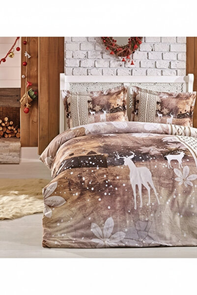 Özdilek Kahve Henry King Size Nevresim Takımı Çift Kişilik Battal