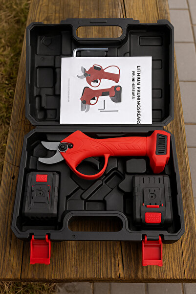 Generic 48V Electric Pruning Shears 2Pack Cordless Battery Powered Tree Pruner 30mm Cutting Blades