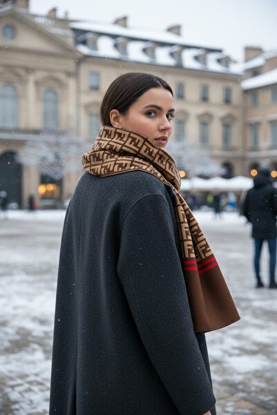 Onur Κασκόλ - Νέα Συλλογή Χειμερινό Κασκόλ Χοντρό Ποιοτικό Ύφασμα Υφαντό Προϊόν Διπλής Όψης