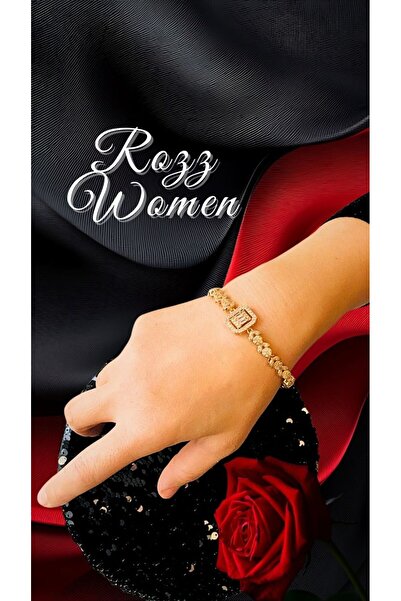 gülen dm سوار روز ذهبي مزين بحجر الزركون